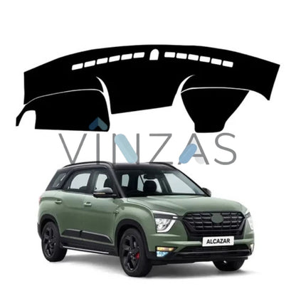 Premium Car Dashboard Mat For Hyundai Alcazar 2021-2024